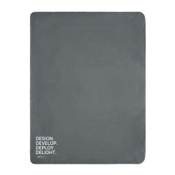 Fleece blanket grey