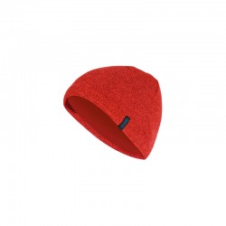 Knitted cap red melange