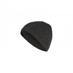 Knitted cap black melange